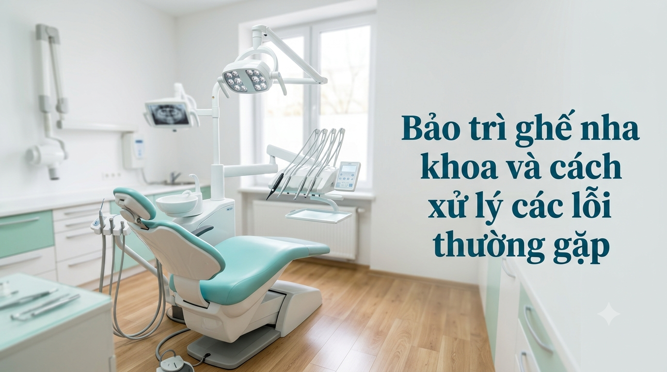 Bảo trì ghế nha khoa và cách xử lý các lỗi thường gặp